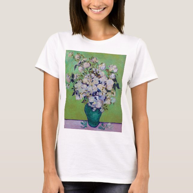 Camiseta Base de Rosas, Vincent van Gogh (Anverso)
