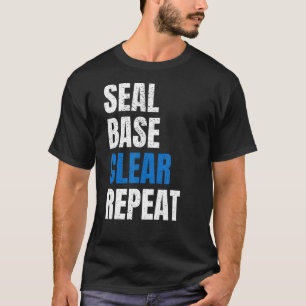 Camiseta Base de sellado Transparente de repetición del cue