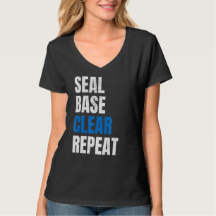 Camiseta Base de sellado Transparente de repetición del cue