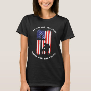 Camiseta Base de soldados para la rodilla de la bandera par