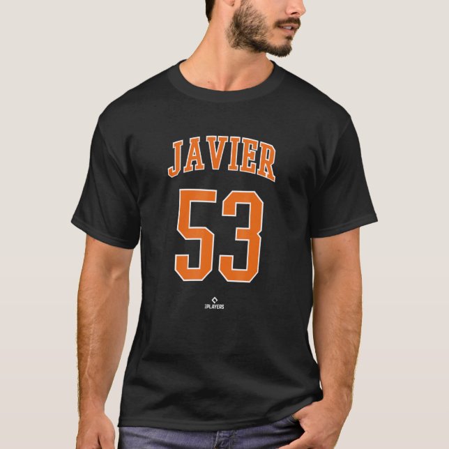 Camiseta Base de Texas del Jugador de Béisbol Cristian Javi (Anverso)