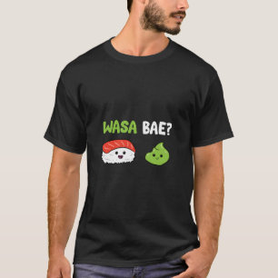 Camiseta Base de wasa de comida japonesa Sushi Wasabi