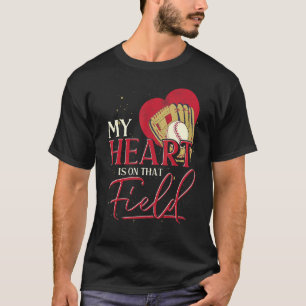 Camiseta Base deportiva Catcher Baseball Player Heart Baseb