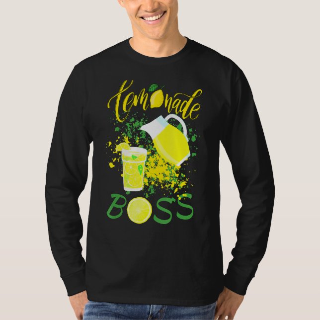 Camiseta Base Lemonade Jefe Chiste Jugo de crujido de limón (Anverso)
