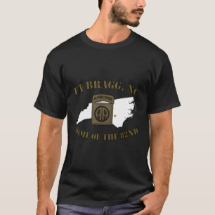 Camiseta Base Militar Fort Bragg-Fayettevillenc