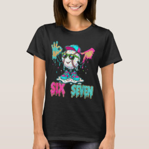 Camiseta Baseball 67 Goteo Seis Siete Signos de Mano Helado