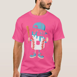 Camiseta Baseball 6 años helado goteo 6 cumpleaños Bo
