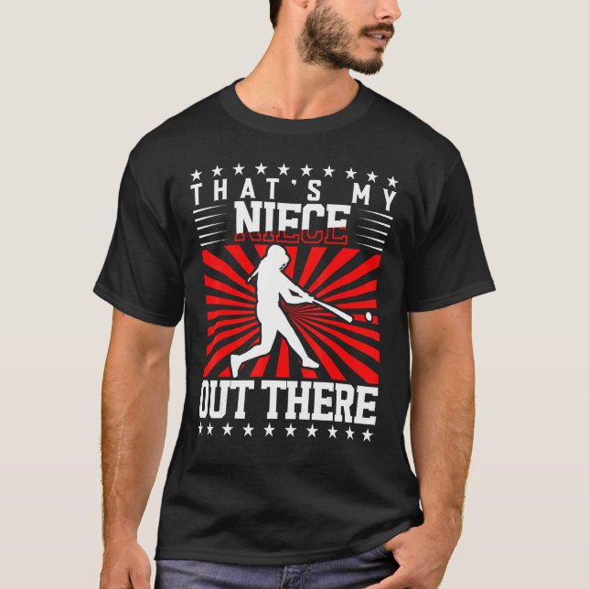 Camiseta Baseball Aunt That s My Niece Out There Baseball U (Anverso)