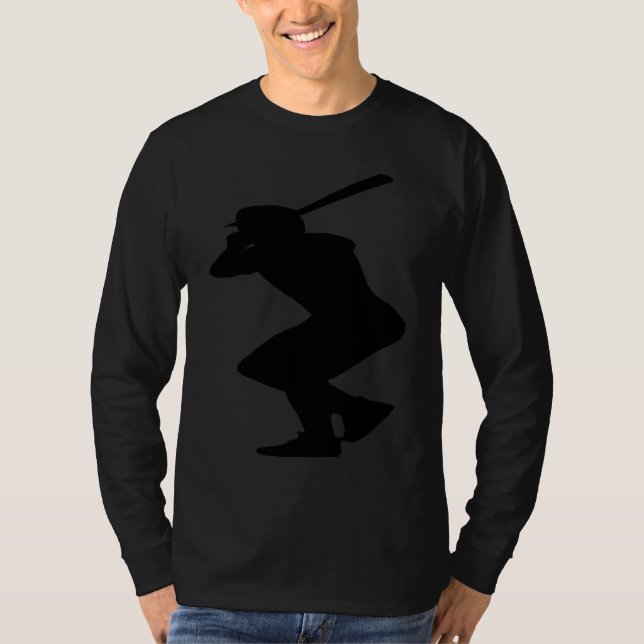 Camiseta Baseball Batter Silhouette (Anverso)