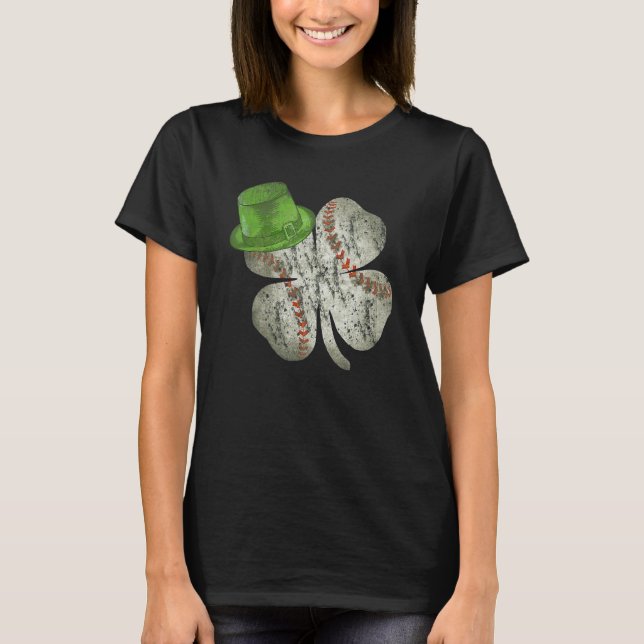 Camiseta Baseball Boys St Patricks Day Shamrock Irish Men W (Anverso)
