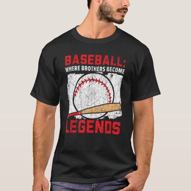 Camiseta Baseball Brother Baseball Player Brotherhood Sibli (Anverso)