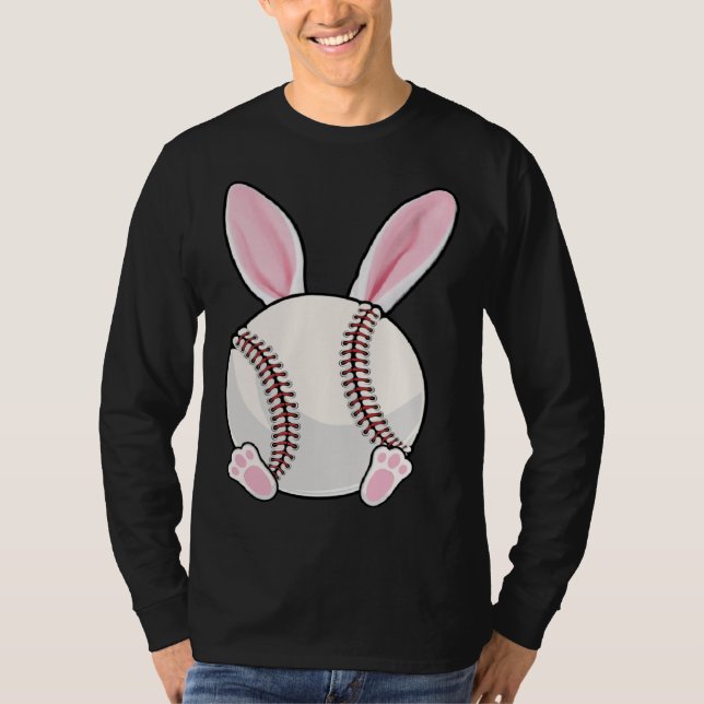 Camiseta Baseball Bunny Ears Eggs Costume Easter Day Boys M (Anverso)