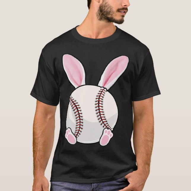 Camiseta Baseball Bunny Ears Eggs Costume Easter Day Boys M (Anverso)