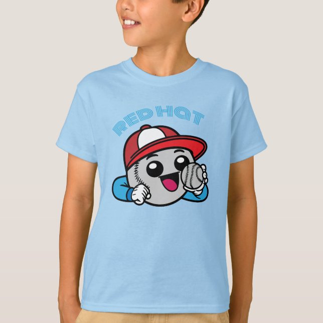 Camiseta baseball cartoon character (Anverso)