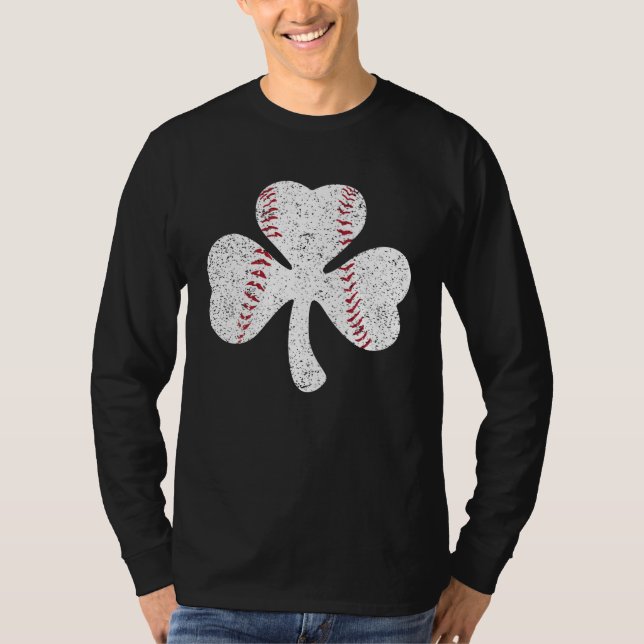 Camiseta Baseball Catcher Pitcher Shamrock  St Patricku2019 (Anverso)