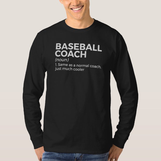 Camiseta Baseball Coach Definition (Anverso)