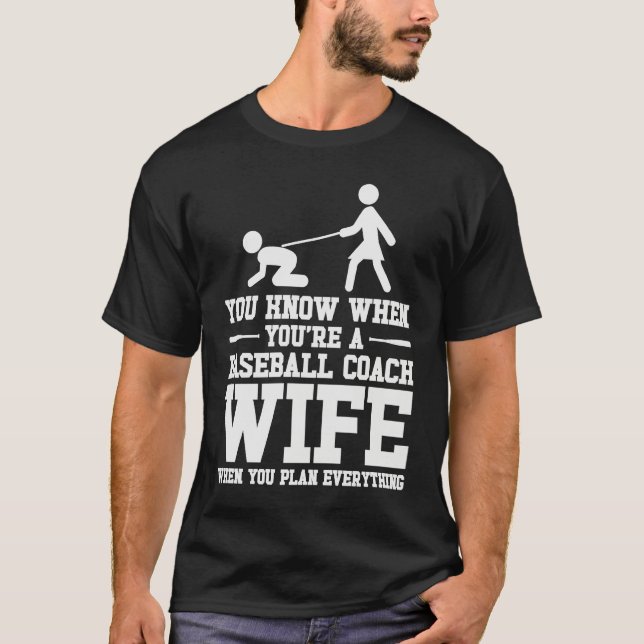 Camiseta Baseball Coach Wife Professional Mom Instructor (Anverso)