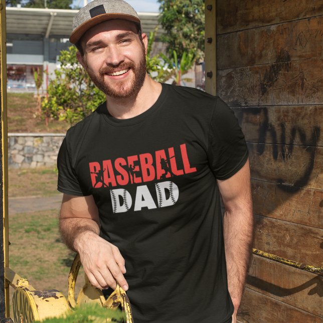 Camiseta Baseball Dad Linda Letras Rojas Baseball dad (Subido por el creador)