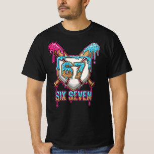 Camiseta Baseball Drip 67 Meme — Jugador 6-7 / Seis Siete
