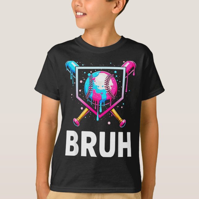 Camiseta Baseball Drip Funny Bruh Ice Cream Dripng Matching (Anverso)