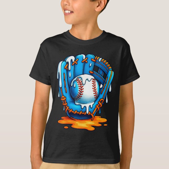 Camiseta Baseball Drip Team For Boys Ice Cream Cool  (Anverso)