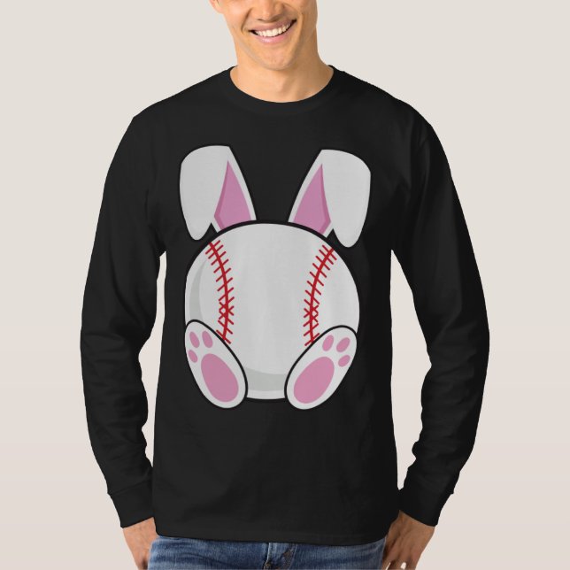 Camiseta Baseball Fan Easter Baseball Bunny Easter Friend R (Anverso)