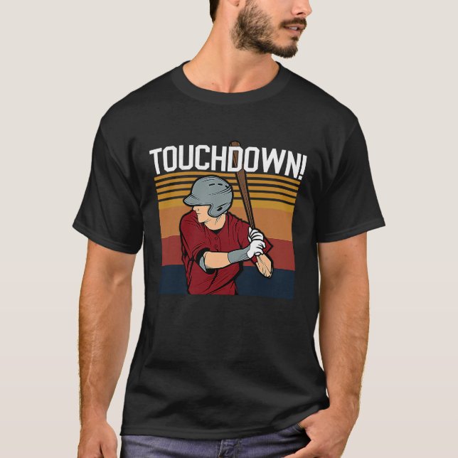 Camiseta Baseball Football Touchdown  Sports Humor Home Run (Anverso)