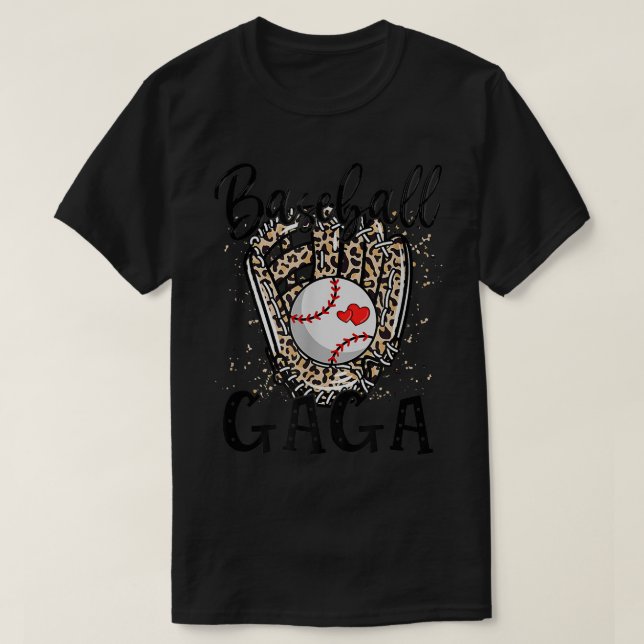 Camiseta Baseball Gaga Leopard Game Day Baseball Lover Moth (Diseño del anverso)