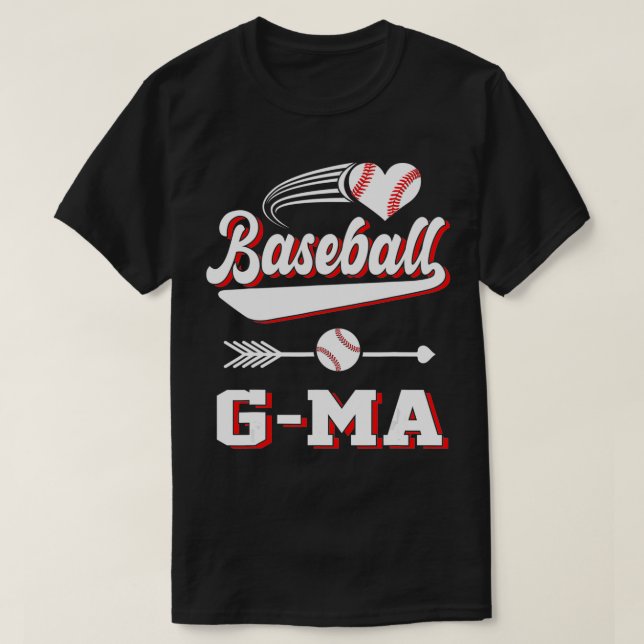 Camiseta Baseball Gma Baseball Player Cute Arrow Gifts Fami (Diseño del anverso)