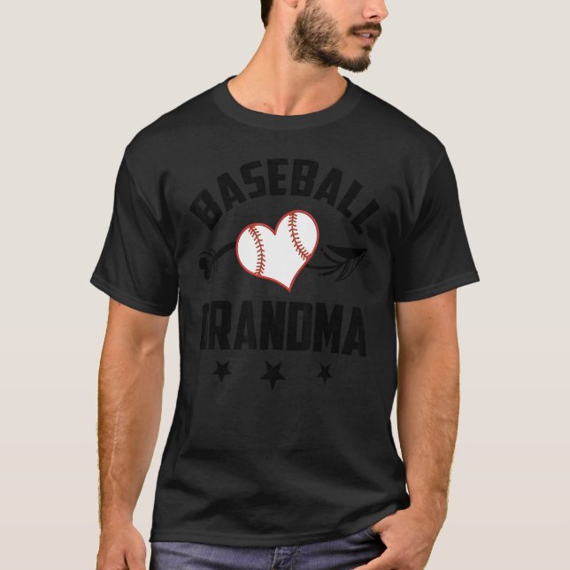 Camiseta Baseball Grandma Matching Family Softball Baseball (Anverso)