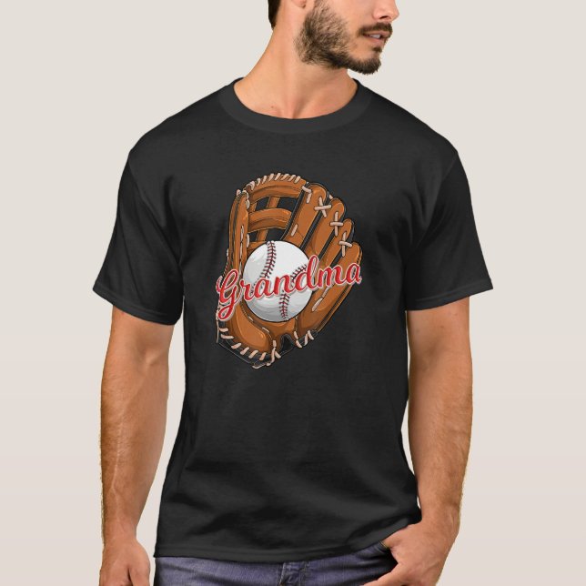 Camiseta Baseball Grandma  Softball Sport Grandmother (Anverso)