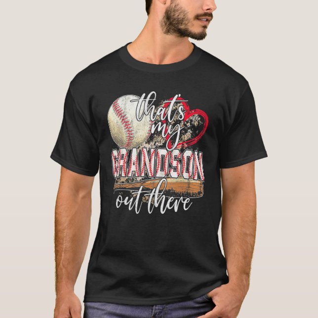 Camiseta baseball grandma  that's my grandson out there foo (Anverso)
