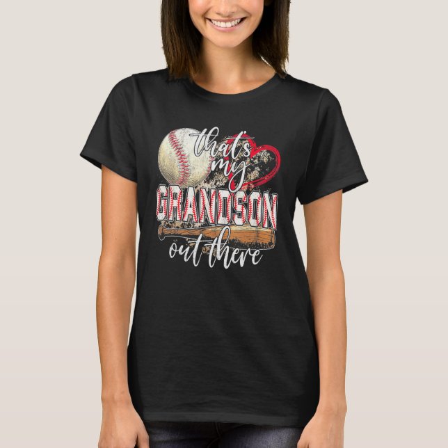 Camiseta baseball grandma  that's my grandson out there foo (Anverso)
