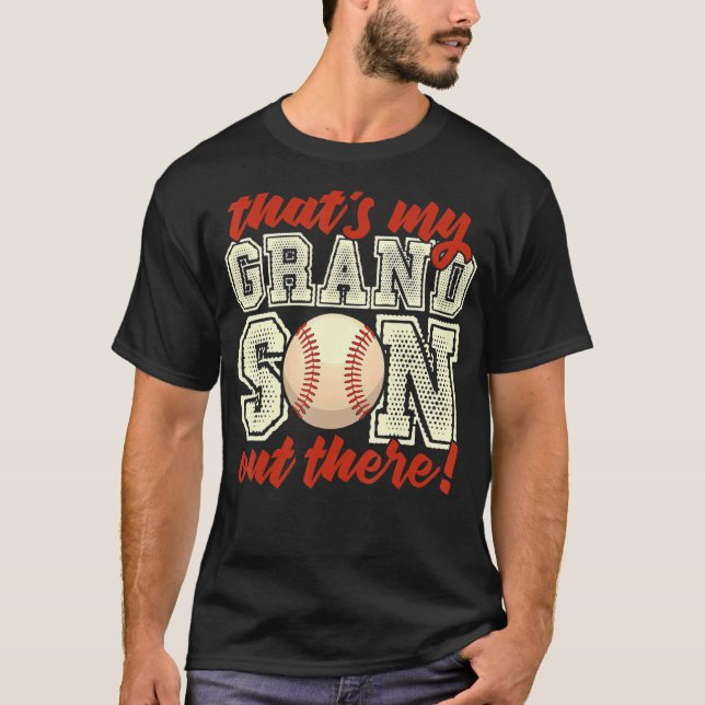 Camiseta baseball grandma  that's my grandson out there foo (Anverso)
