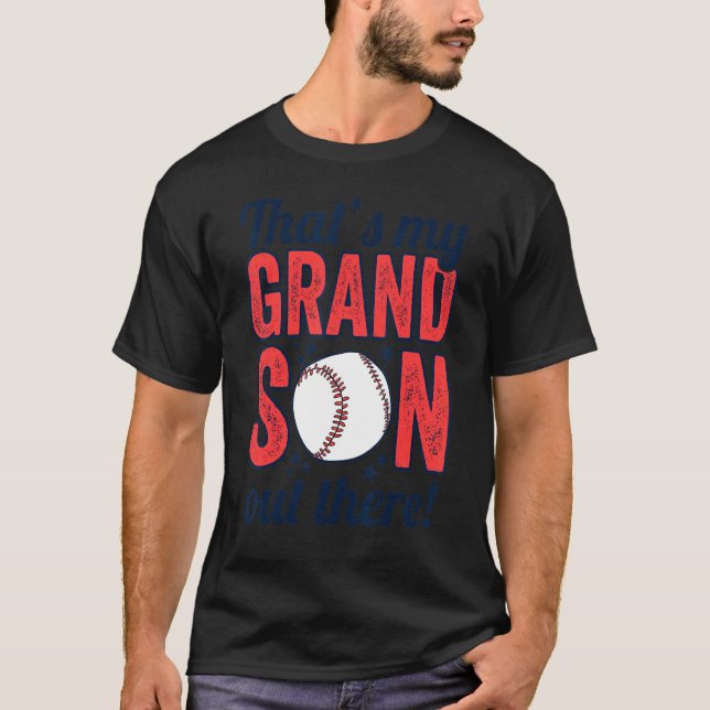 Camiseta baseball grandma  that's my grandson out there foo (Anverso)