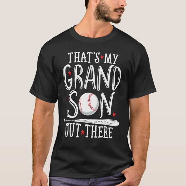Camiseta baseball grandma that's my grandson out there foot (Anverso)