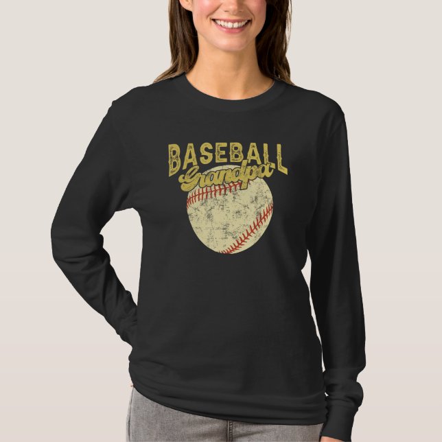 Camiseta Baseball Grandpa Family Matching Funny Fathers Day (Anverso)