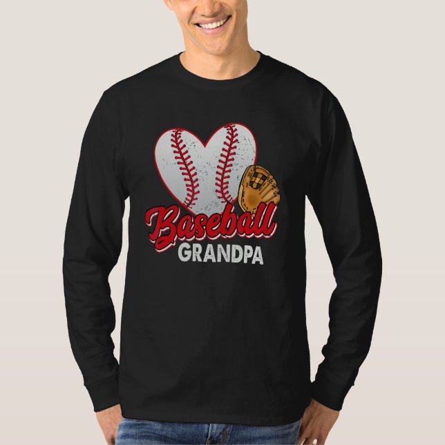 Camiseta Baseball Grandpa Retro Vintage Baseball (Anverso)