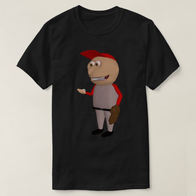 Camiseta Baseball Johnny (Red Fielder) T-shirt (Diseño del anverso)