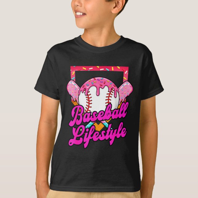 Camiseta Baseball Life Lifestyle Home Plate Ice Cream Drip  (Anverso)