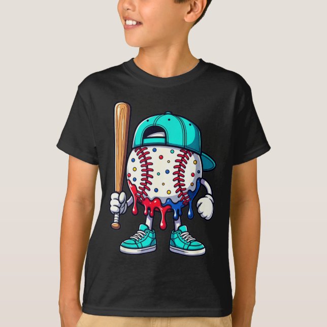 Camiseta Baseball Lifestyle 101 Apparel Youth Drip Baseball (Anverso)