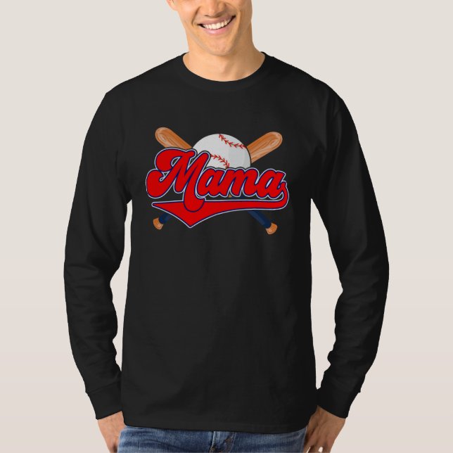 Camiseta Baseball Mama Grandma Softball Mother s Day Mom Mo (Anverso)