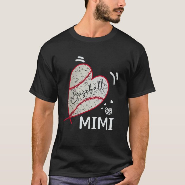 Camiseta Baseball Mimi Family Matching Players Team Mimi (Anverso)