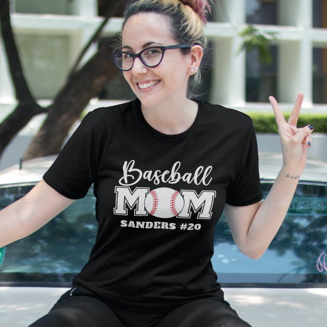 Camiseta Baseball Mom Fun Gift for Mom (Subido por el creador)