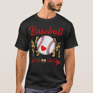 Camiseta Baseball Mom Leopard Funny Softball Mom Mother's D