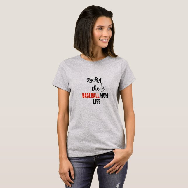 CAMISETA BASEBALL MOM T-SHIRT (Anverso completo)