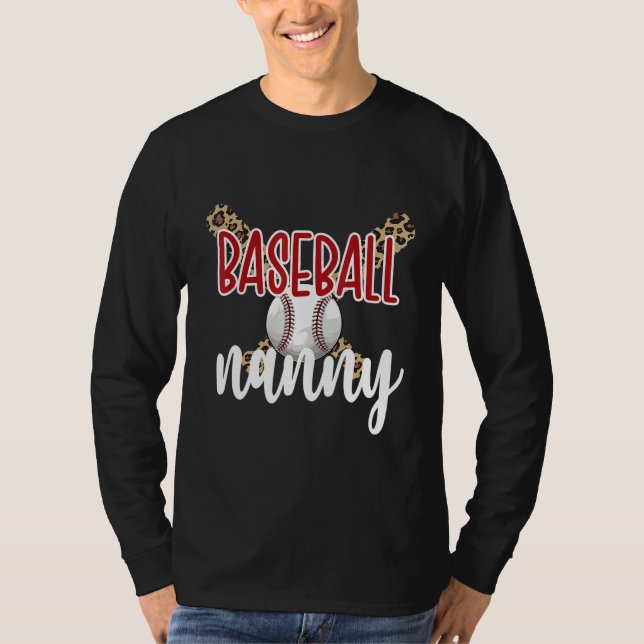 Camiseta Baseball Nanny Grandma Baseball Player Nanny (Anverso)