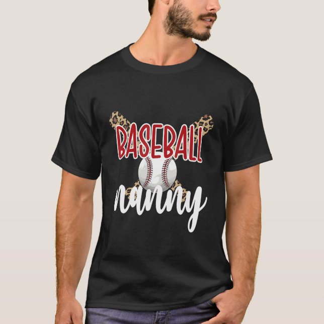 Camiseta Baseball Nanny Grandma Baseball Player Nanny (Anverso)