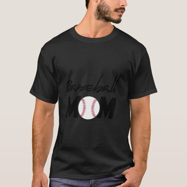Camiseta Baseball Novelty Baseball Mom Mother Grandma (Anverso)