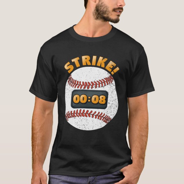 Camiseta Baseball Pitch Clock 15 Seconds Rule Batter Box Do (Anverso)